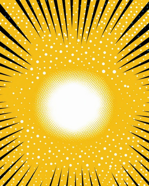 Photo a yellow star with a black and yellow background