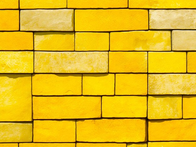 Yellow stone wall texture background generated by AI