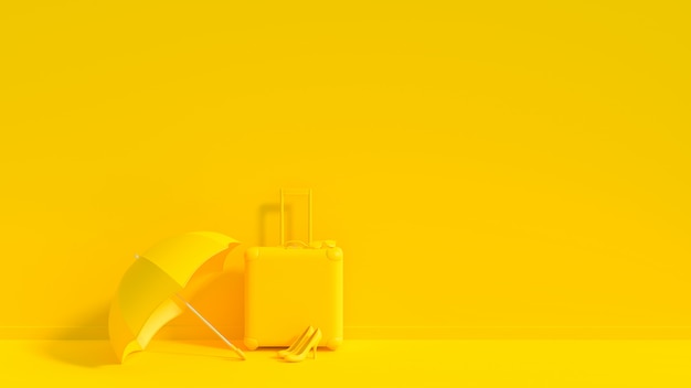 Yellow suitcase