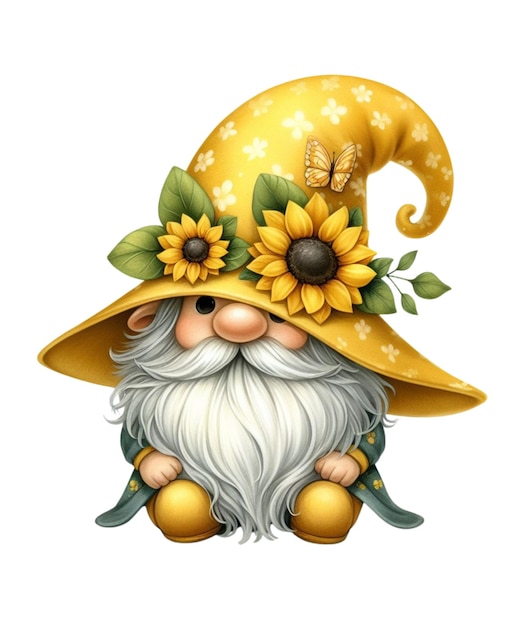 yellow sunflower gnomes