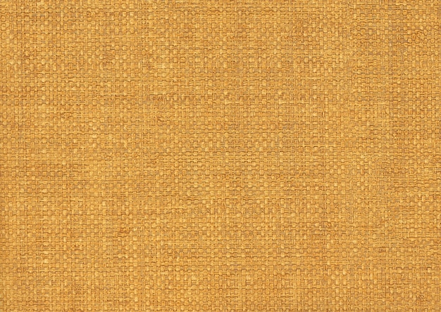 Yellow textile background from a sacking