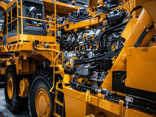 a yellow tractor with the word quot excavator quot on the side