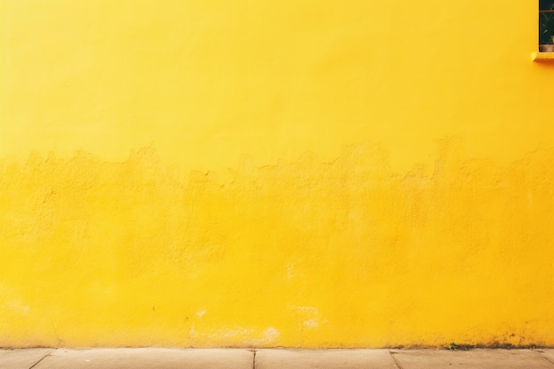 Photo a yellow wall with subtle vertical brush strokes