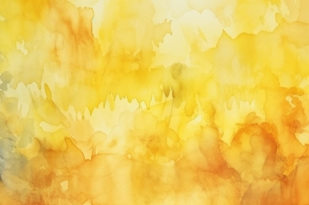 Yellow watercolor abstract background