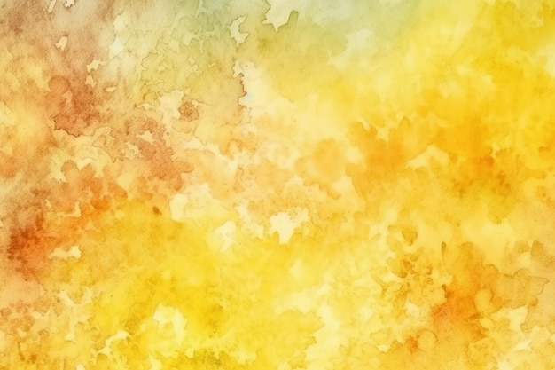 Yellow watercolor abstract background