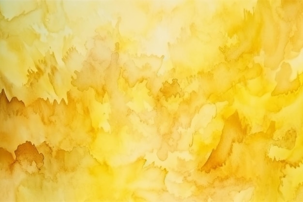 Yellow watercolor abstract background