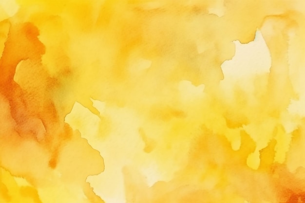 Yellow watercolor abstract background