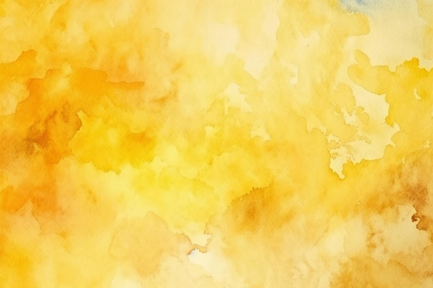 Yellow watercolor abstract background