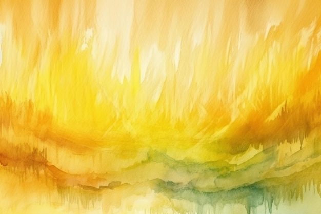 Yellow watercolor abstract background