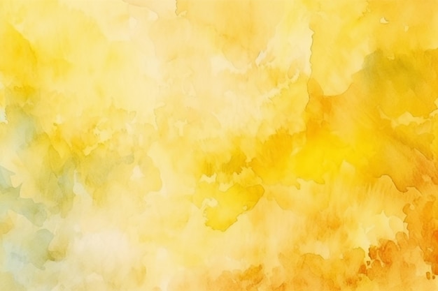 Yellow watercolor abstract background