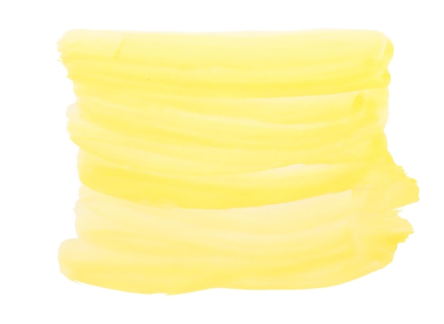 Yellow watercolor background hand painted by brush