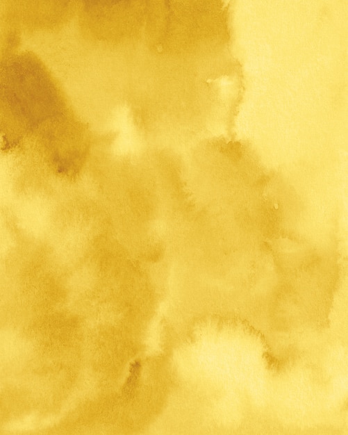 Yellow Watercolor Background Texture, Yellow Digital Paper