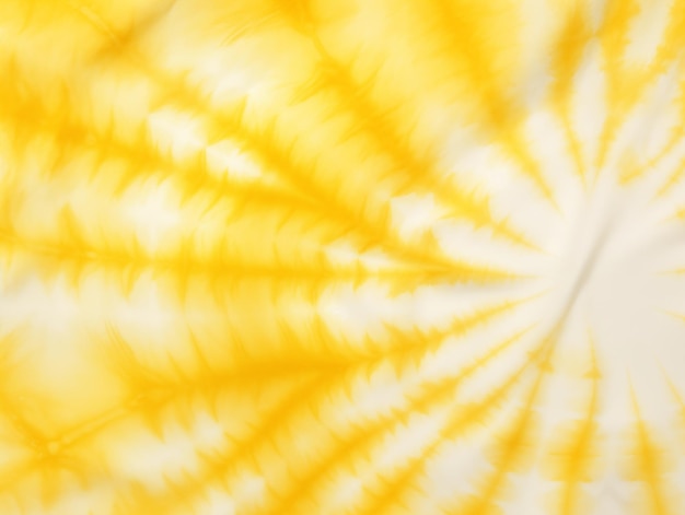 Yellow and white color Tie dye shibori Cotton Fabric Ink textured background pattern