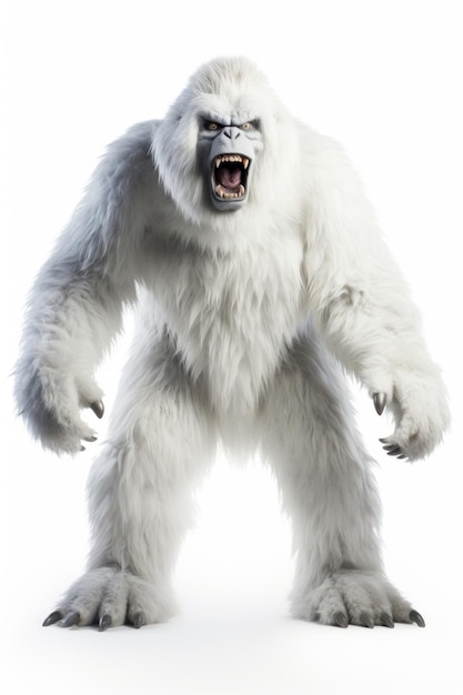 Yeti angry mammal monkey animal