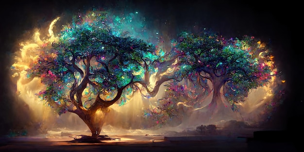 Yggdrasil from norse mythology known for being the tree of life.