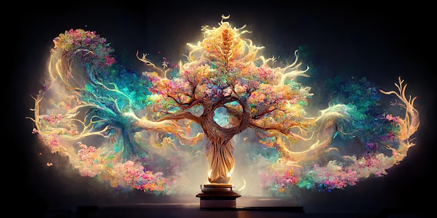 Yggdrasil from norse mythology known for being the tree of life.