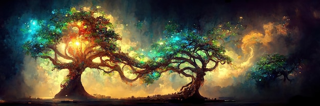 Yggdrasil from norse mythology known for being the tree of life.