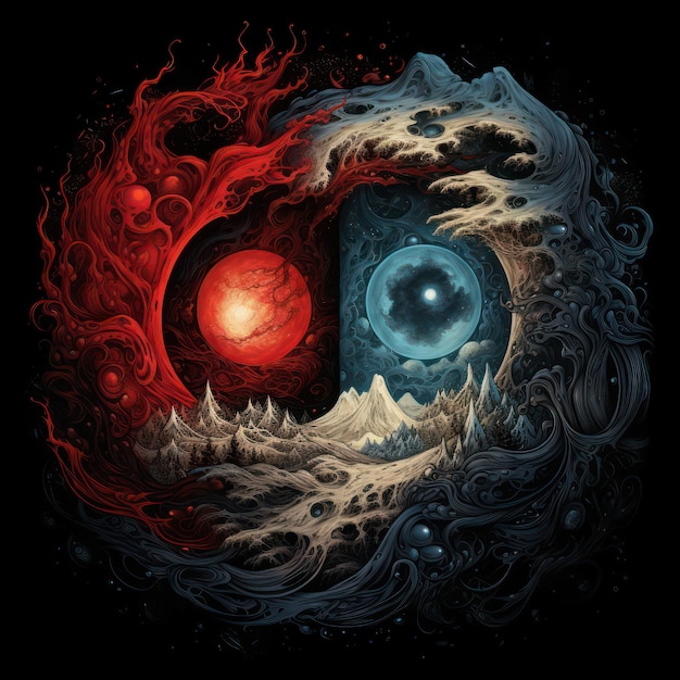 yin and yang illustration