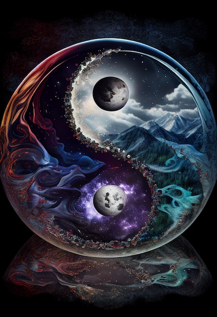 The yin yang is a symbol of the universe.