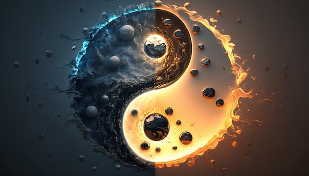 Photo yin yang wallpaper