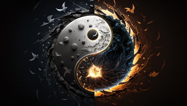 yin yang wallpaper