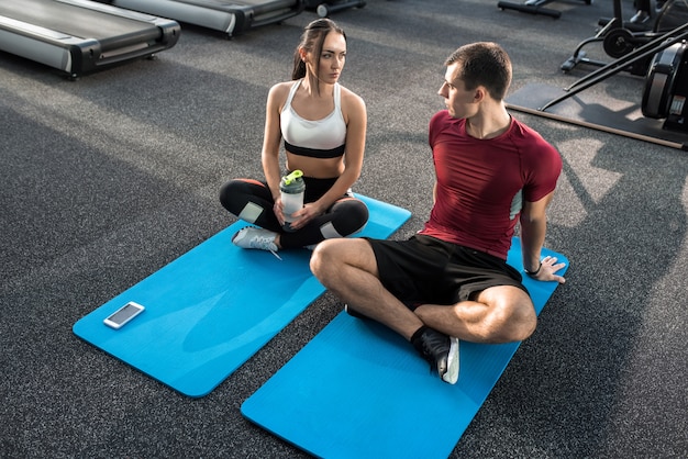 Yoga Couple Training  in Gym