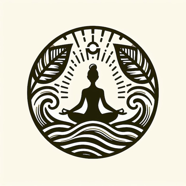 A Yoga logo design