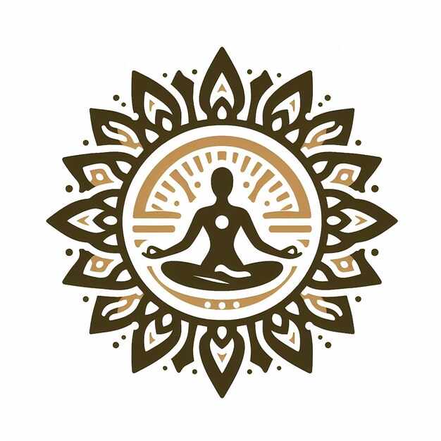 Photo a yoga logo design