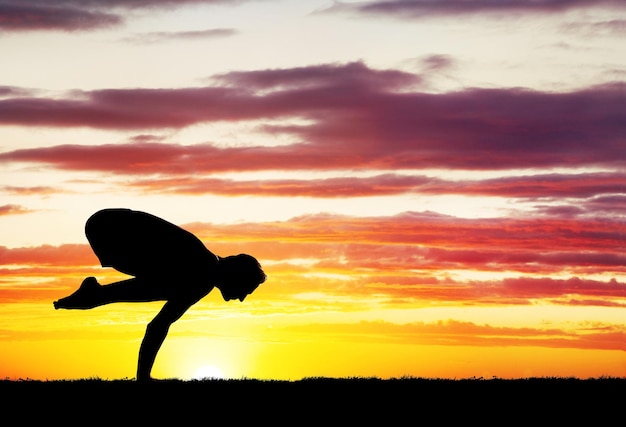 Yoga silhouette