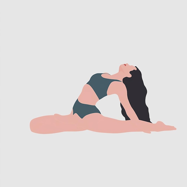 Photo yoga vector illustration