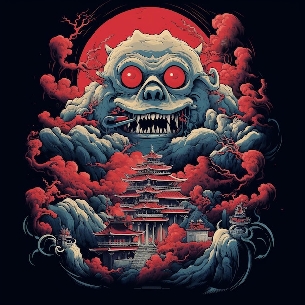 Yokai tshirt design