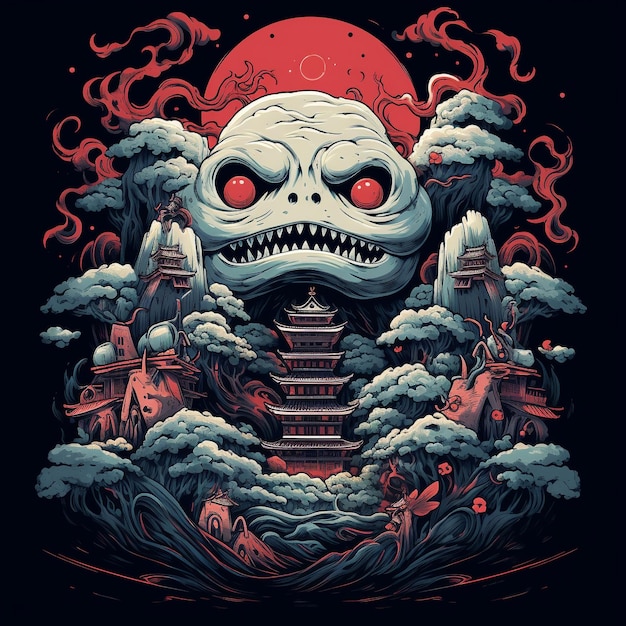 Yokai tshirt design