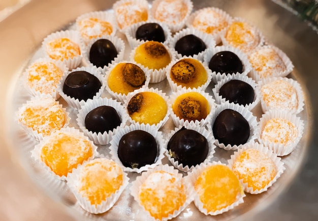 Yolks de Santa Teresa typical sweet of the city of Avila Spain