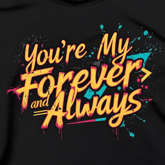 you are my forever and always tshirt design