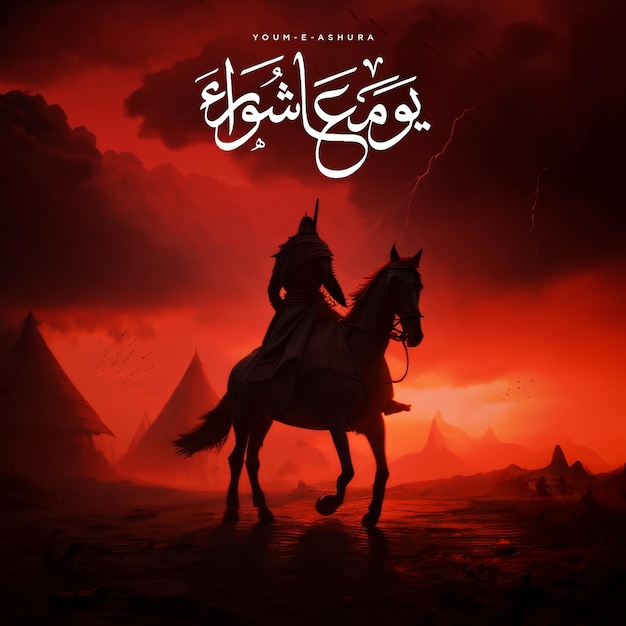 Youm e Ashura on a blurred background Translation Ashura is the tenth day of Muharram