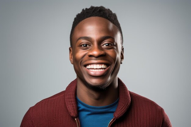 young african american man happy and surprised expression