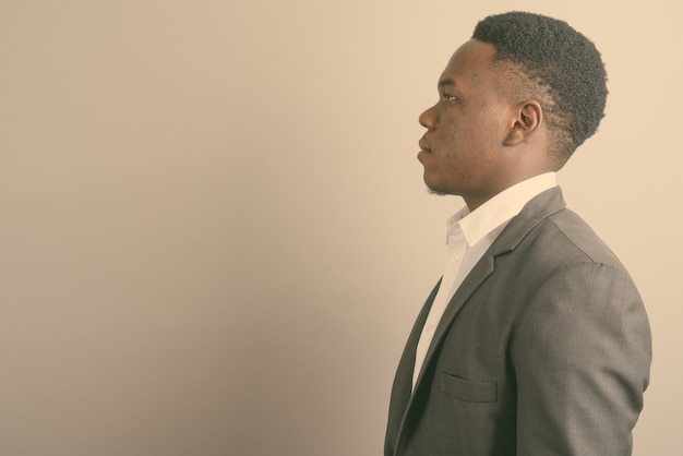 young African businessman wearing suit