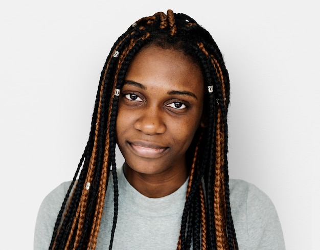 Young african descent girl with dreadlocks