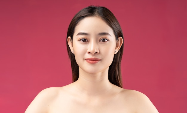 young Asian woman with beautiful skin