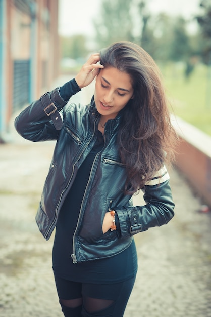 young beautiful brunette woman