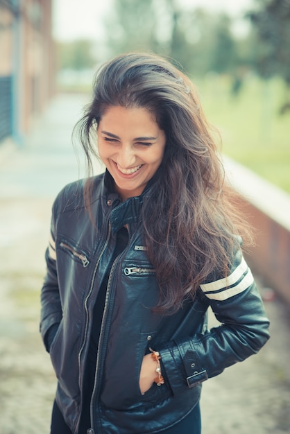 young beautiful brunette woman