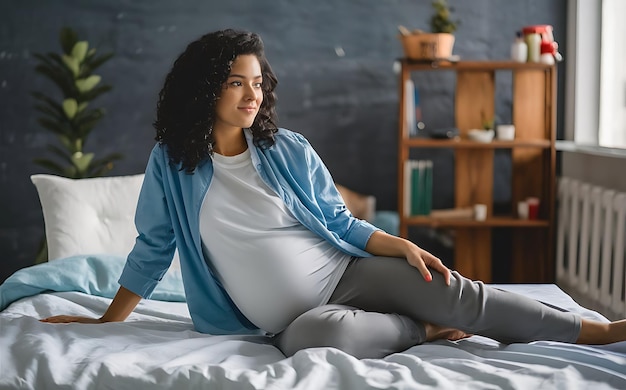 Young and beautiful pregnant woman