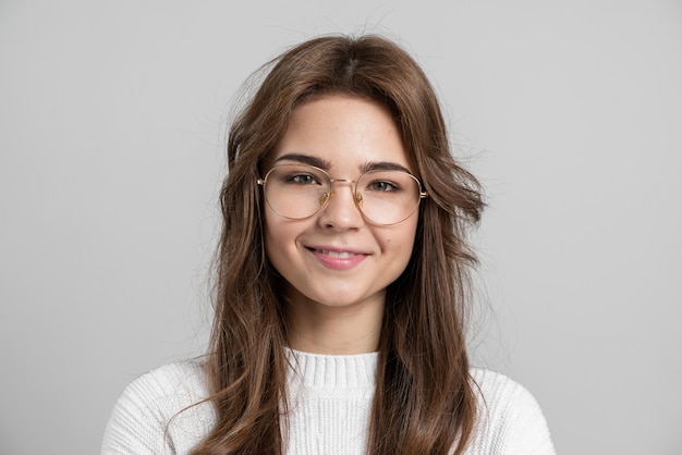 Young beautiful woman posing