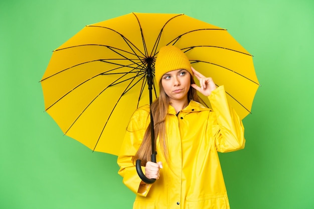 Young blonde woman over isolated background