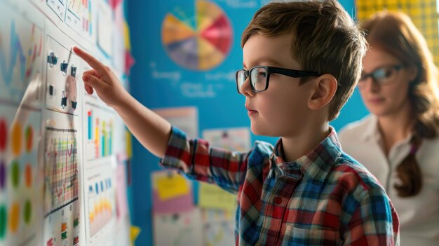 Young Boy Learning Classroom