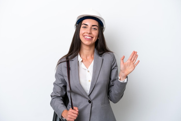 Young brunette caucasian woman