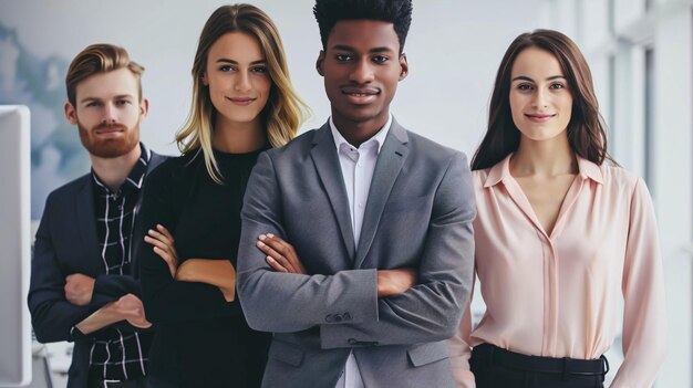 Young business people in office