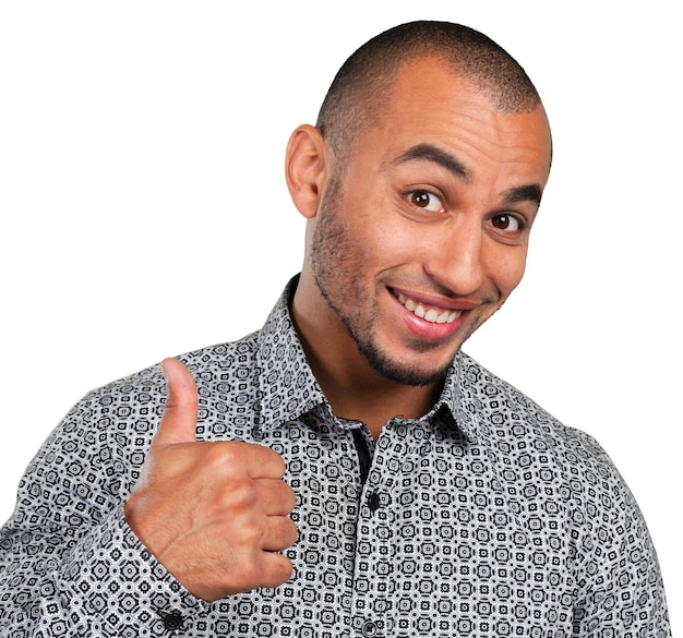 Young Businessman Showing Thumb Up