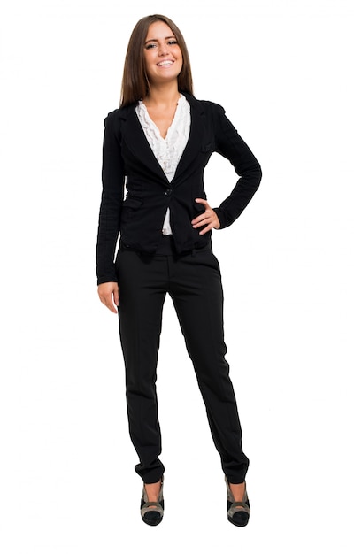 Young businesswoman portrait full length