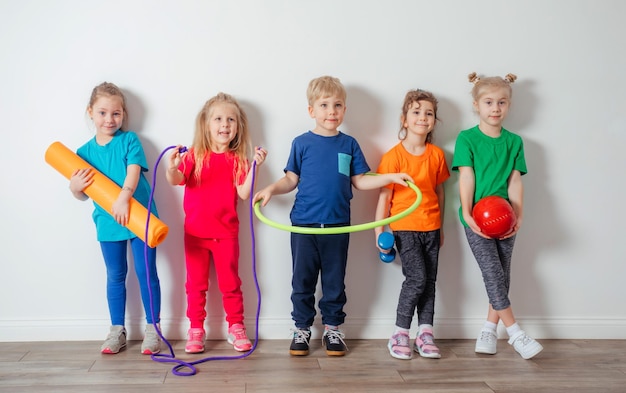 Young children adore doing physical activities at preschool